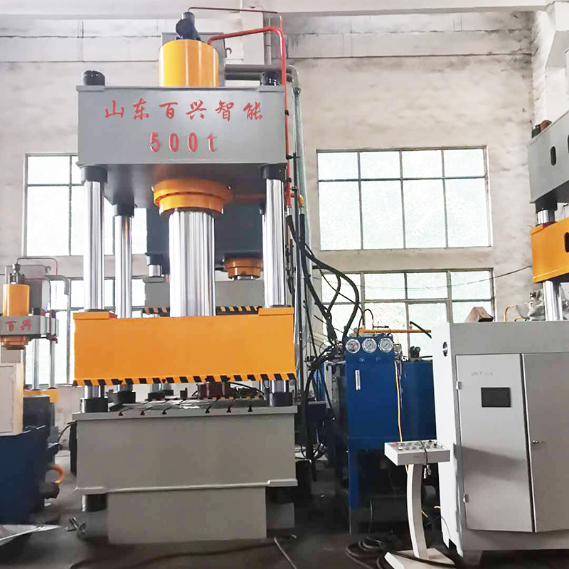 四柱液壓機_液壓拉伸機_500噸液壓機-山東百興智